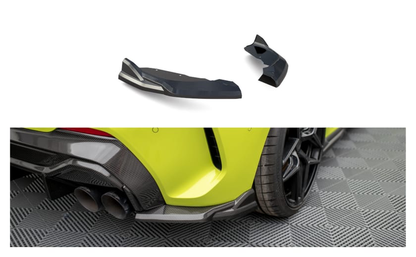 Splitter BMW 1 F40 M-Pack Tył Bok Carbon