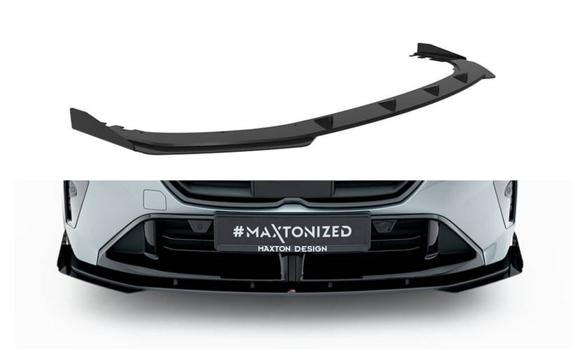 Splitter BMW 1 F70 Przód Street Pro Black + Gloss Flaps