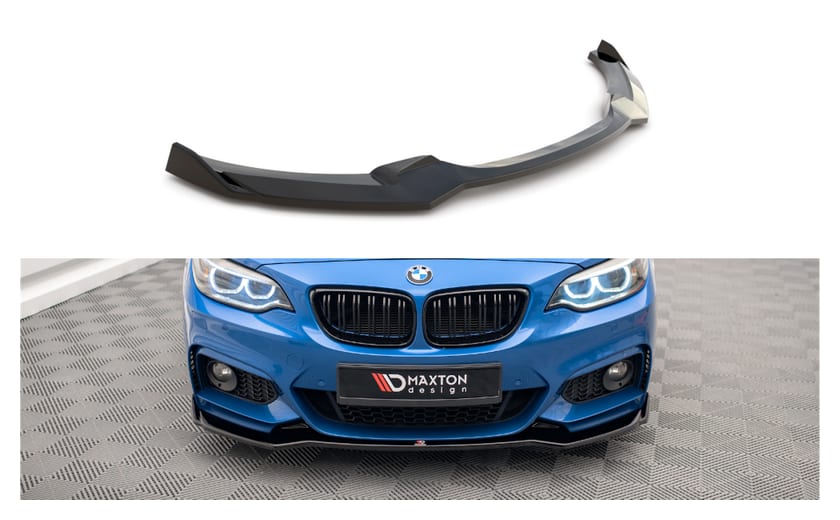 Splitter BMW 2 F22 M-Pack przód v.1 Gloss Black
