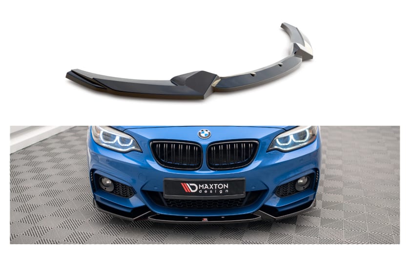 Splitter BMW 2 F22 M-Pack przód v.2 Gloss Black