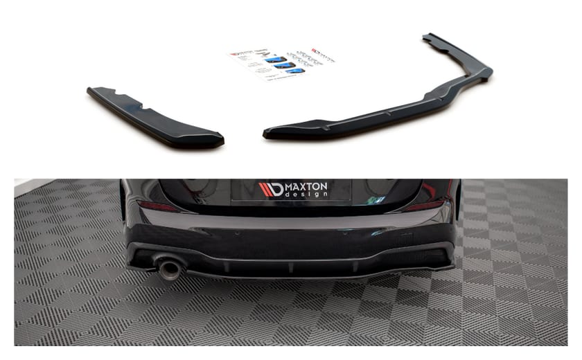 Splitter BMW 2 F44 M-Pack Tył Boczne Gloss Black