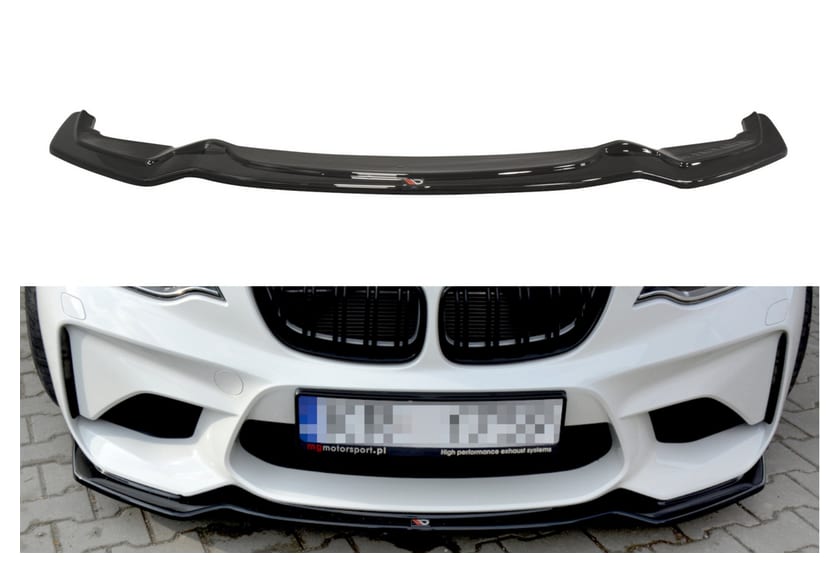 Splitter BMW 2 F87 M-Pack Przód Gloss Black
