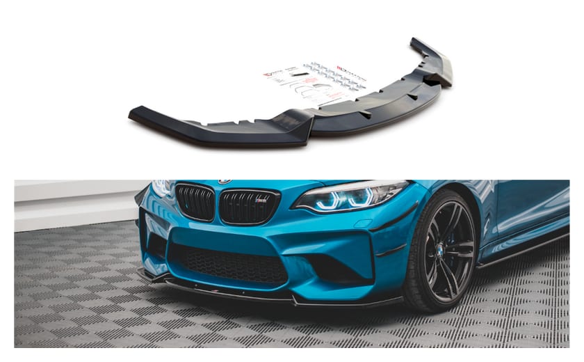 Splitter BMW 2 F87 M-Pack przód v.2 Gloss Black