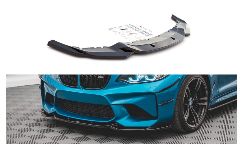 Splitter BMW 2 F87 M-Pack przód v.3 Gloss Black