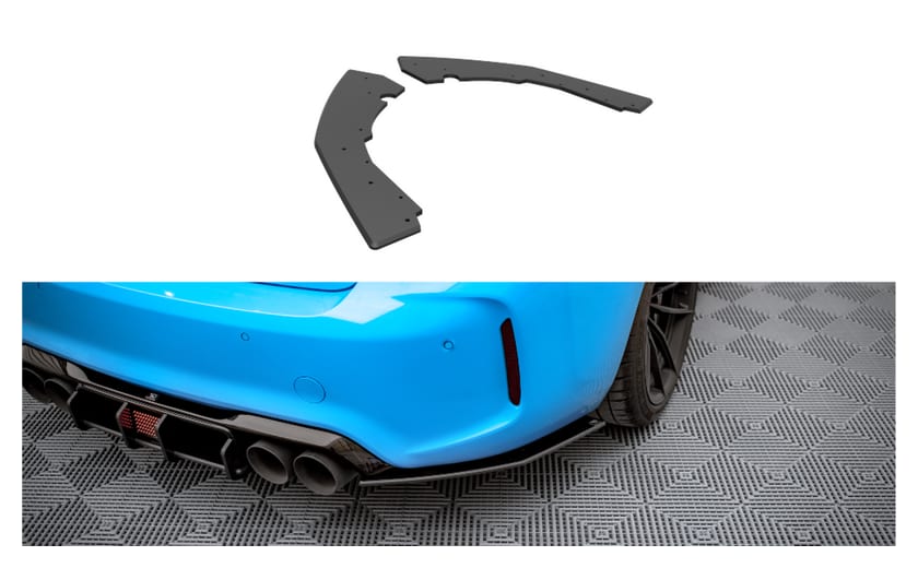 Splitter BMW 2 F87 M-Pack Tył Boczne Street Pro Black-Red