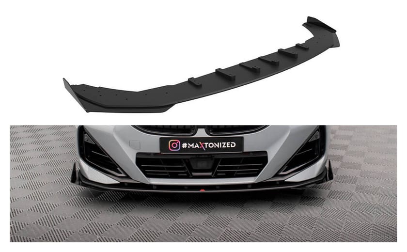 Splitter BMW 2 G42 M-Pack Przód Pro + flaps Black-Red