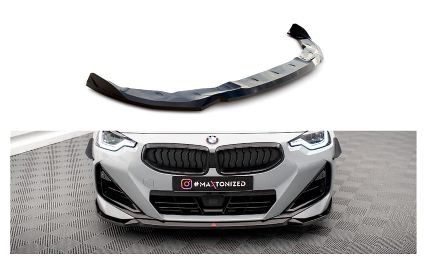 Splitter BMW 2 G42 M-Pack przód v.1 Gloss Black