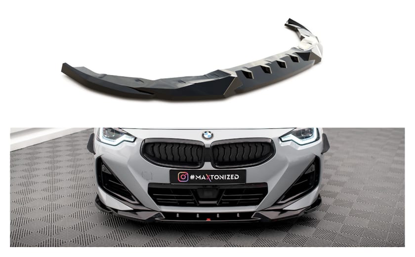 Splitter BMW 2 G42 M-Pack przód v.2 Gloss Black