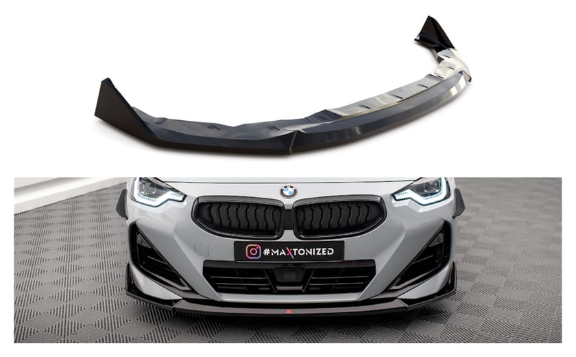 Splitter BMW 2 G42 M-Pack przód v.3 Gloss Black