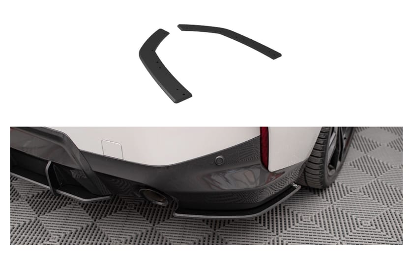 Splitter BMW 2 G42 M-Pack Tył Boczne Street Pro Black-Red