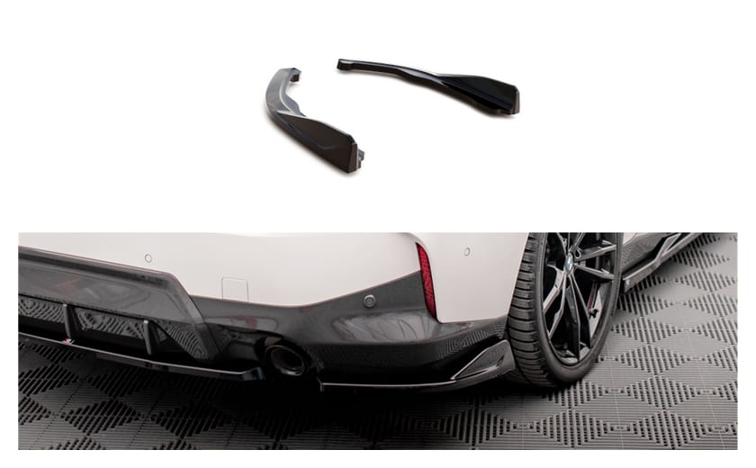 Splitter BMW 2 G42 M-Pack Tył Boczne v.1 Gloss Black