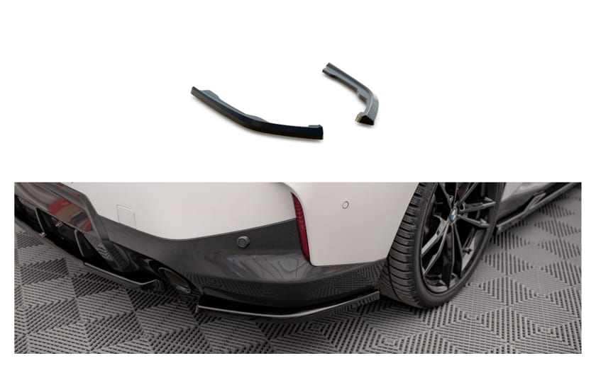 Splitter BMW 2 G42 M-Pack Tył Boczne v.2 Gloss Black