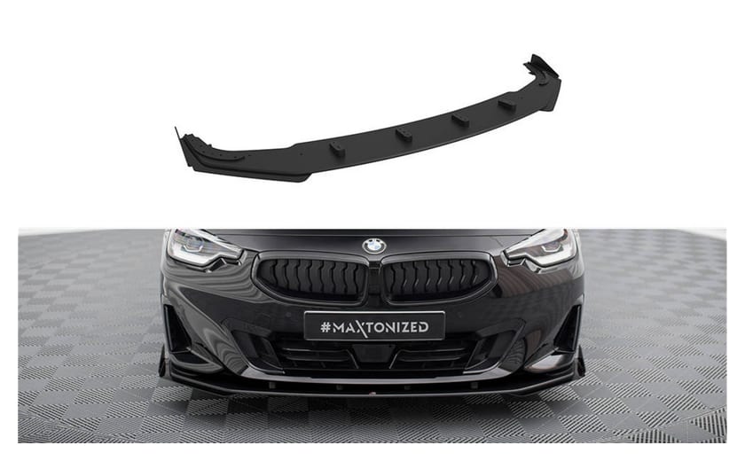 Splitter BMW 2 G42 Przód Pro + flaps Black