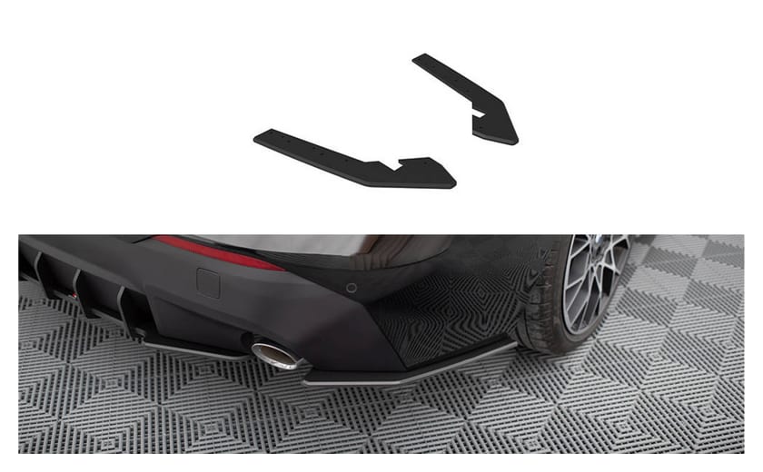 Splitter BMW 2 G42 Tył Boczne Street Pro Black-Red