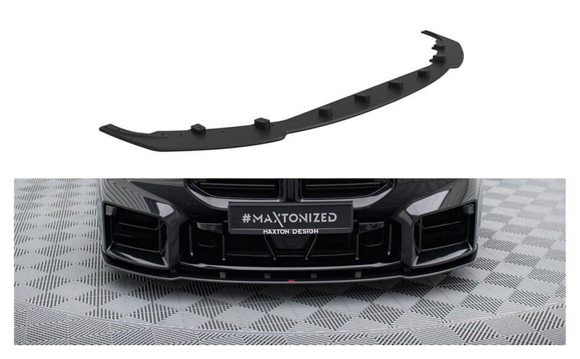 Splitter BMW 2 G87 M-Pack Przód Pro v.1 + flap Black