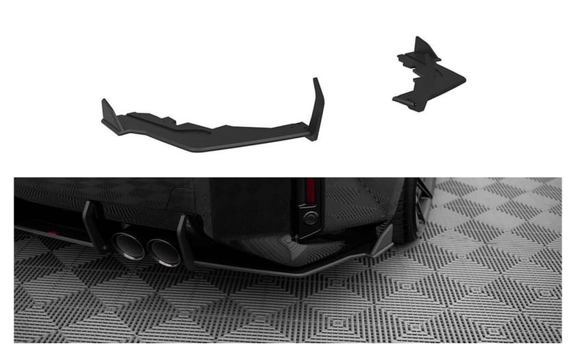 Splitter BMW 2 G87 M-Pack Tył Boczne Street Pro v.2 Black