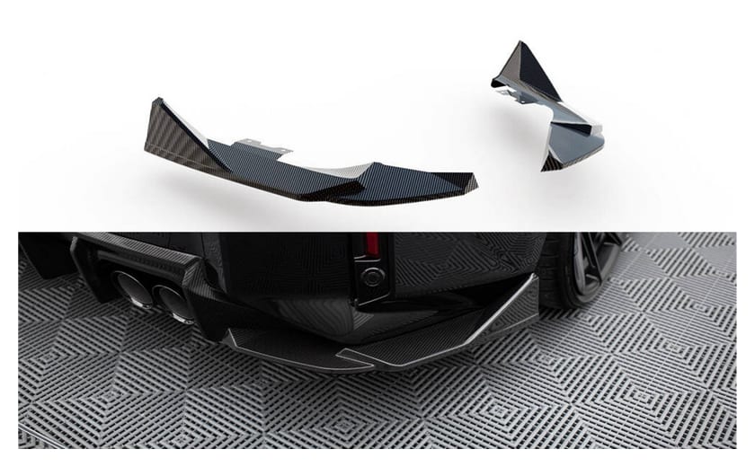 Splitter BMW 2 G87 M-Pack Tył Bok Carbon