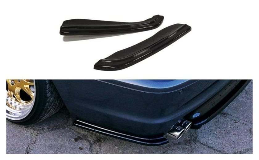 Splitter BMW 3 E46 M-Pack Tył Boczne Gloss Black