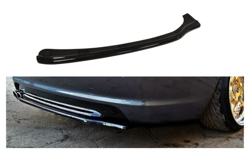 Splitter BMW 3 E46 M-Pack Tył Środkowy Bez Dyfuzora Gloss Black