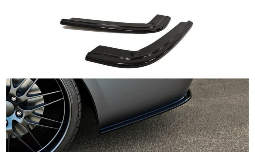Splitter BMW 3 E92 M-Pack Tył Boczne Gloss Black