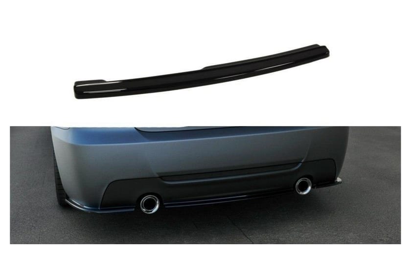 Splitter BMW 3 E92 M-Pack Tył Środkowy Gloss Black