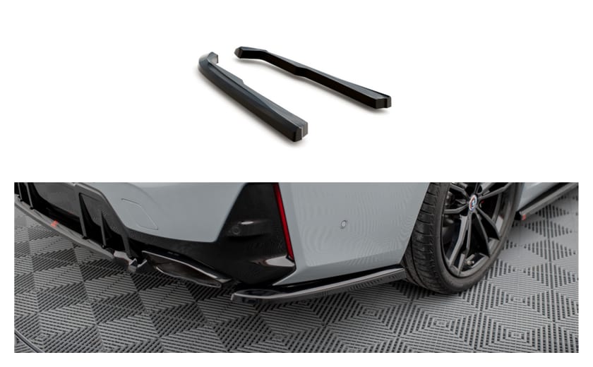 Splitter BMW 3 G20 G21 Facelift M-Pack Tył Boczne Gloss Black