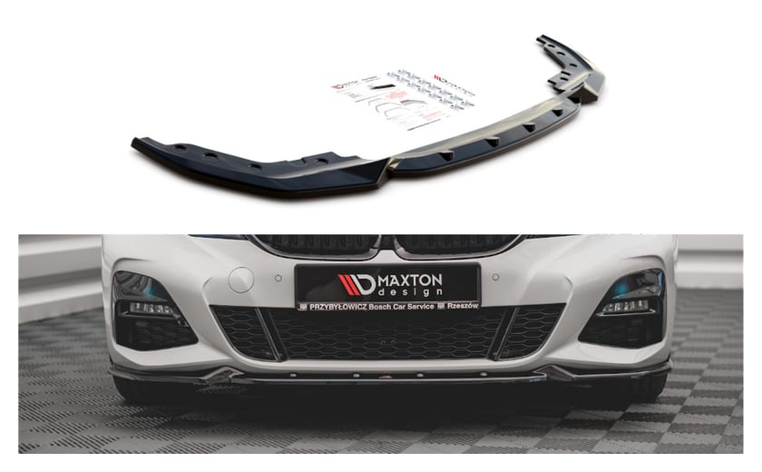 Splitter BMW 3 G20 G21 M-Pack przód v.4 Gloss Black