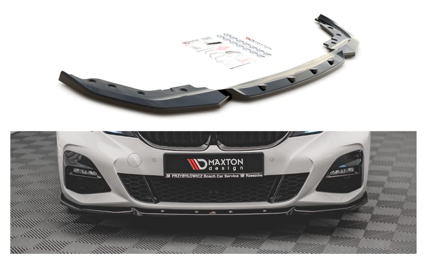 Splitter BMW 3 G20 G21 M-Pack przód v.5 Gloss Black