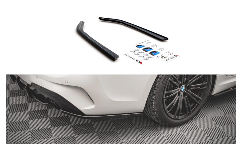 Splitter BMW 3 G20 G21 M-Pack Tył Boczne v.2 Gloss Black