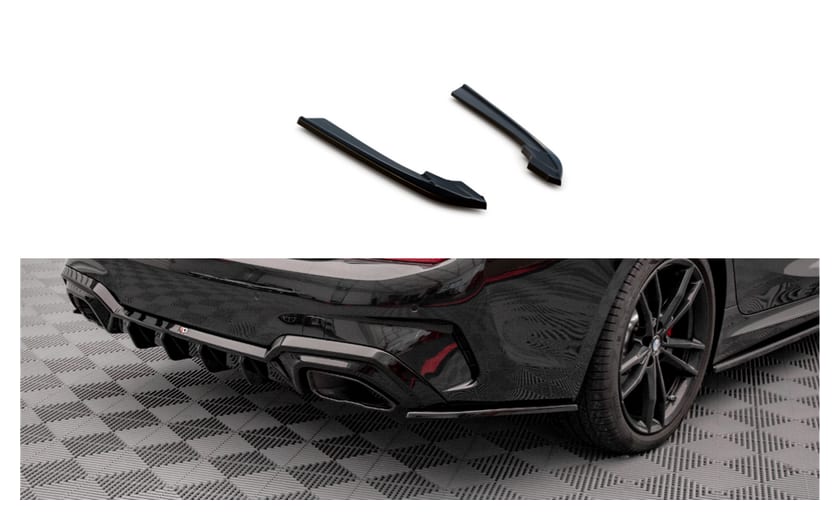 Splitter BMW 3 G20 G21 M-Pack Tył Boczne v.3 Gloss Black