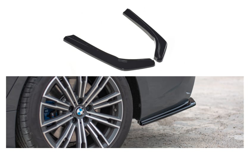 Splitter BMW 3 G20 M-pack Tył Boczne Gloss Black