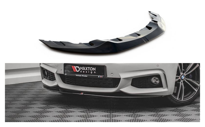 Splitter BMW 4 F32 F36 F33 M-Pack przód v.2 Gloss Black