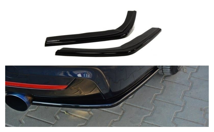 Splitter BMW 4 F32 M-Pack Tył Boczne v.1 Gloss Black