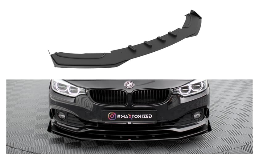 Splitter BMW 4 F36 Przód Pro + flaps Black