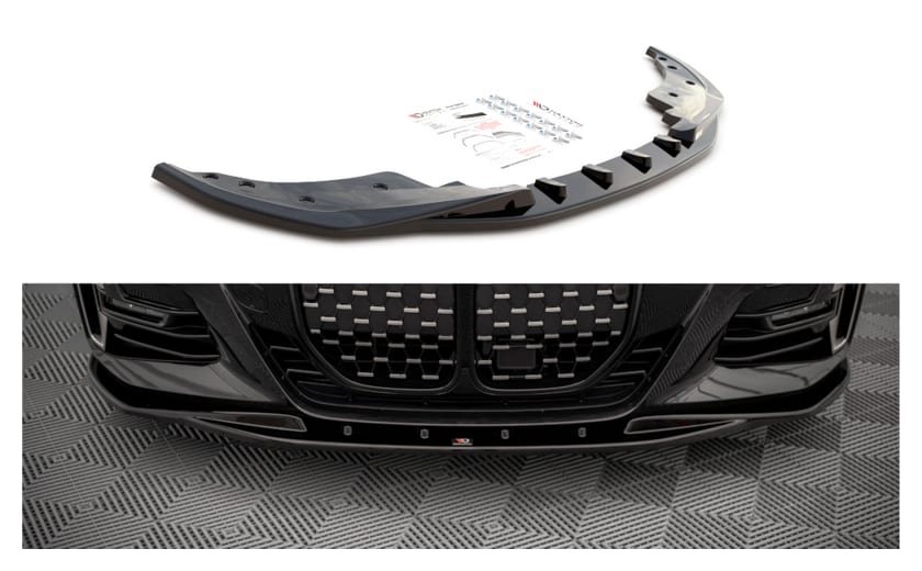 Splitter BMW 4 G22 M-Pack przód v.1 Gloss Black