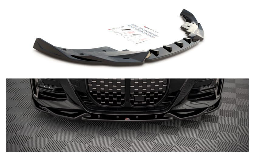 Splitter BMW 4 G22 M-Pack przód v.2 Gloss Black