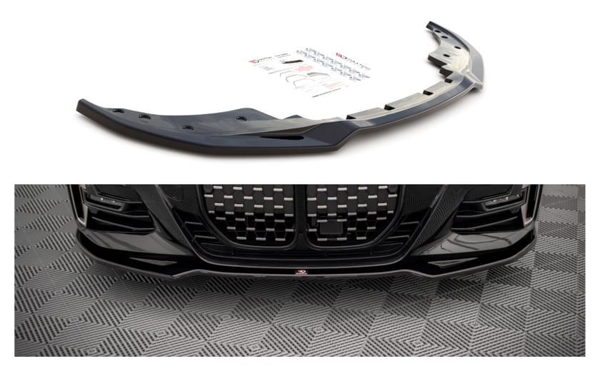 Splitter BMW 4 G22 M-Pack przód v.3 Gloss Black