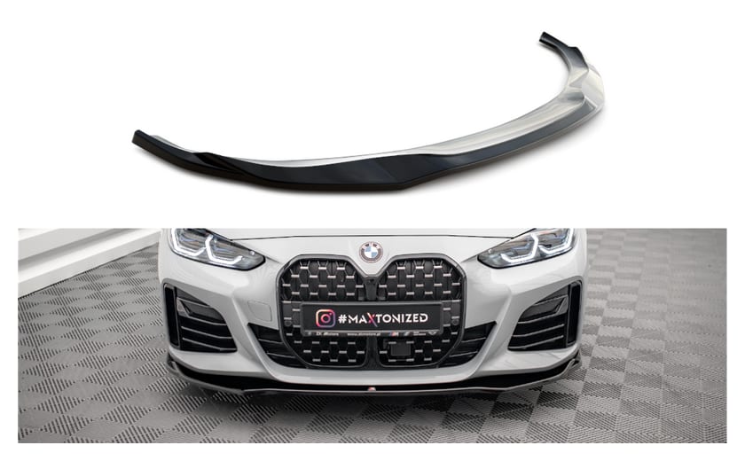 Splitter BMW 4 G26 M-Pack przód v.1 Gloss Black
