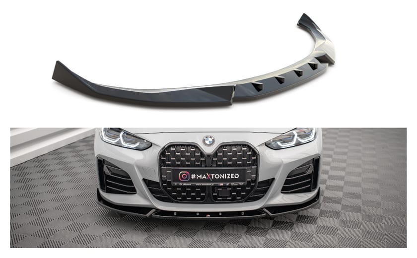 Splitter BMW 4 G26 M-Pack przód v.2 Gloss Black