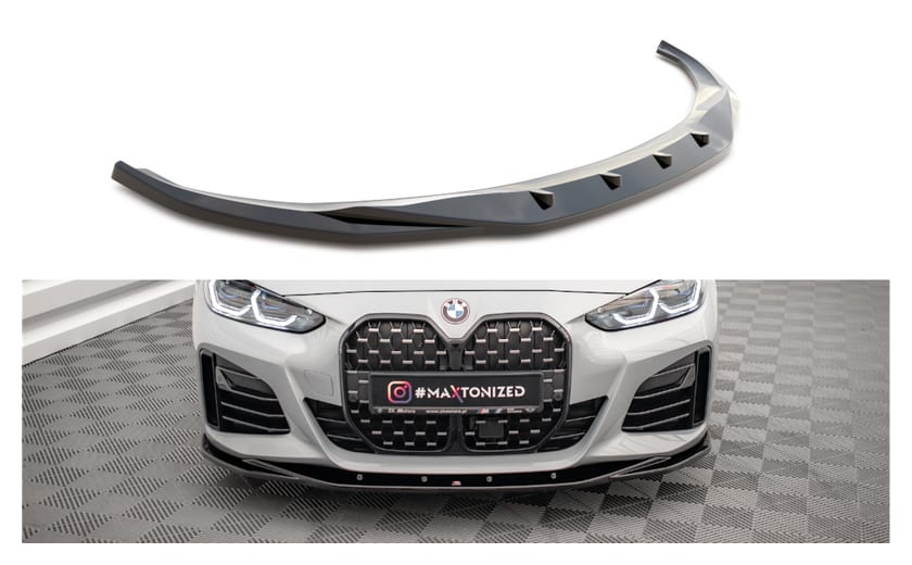 Splitter BMW 4 G26 M-Pack przód v.3 Gloss Black