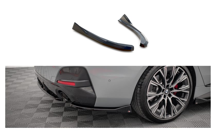 Splitter BMW 4 G26 M-Pack Tył Boczne v.2 Gloss Black