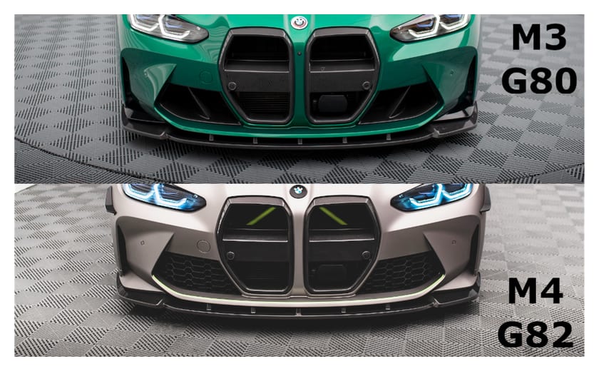 Splitter BMW 4 G82 3 G80 M-Pack Przód v.1 Carbon