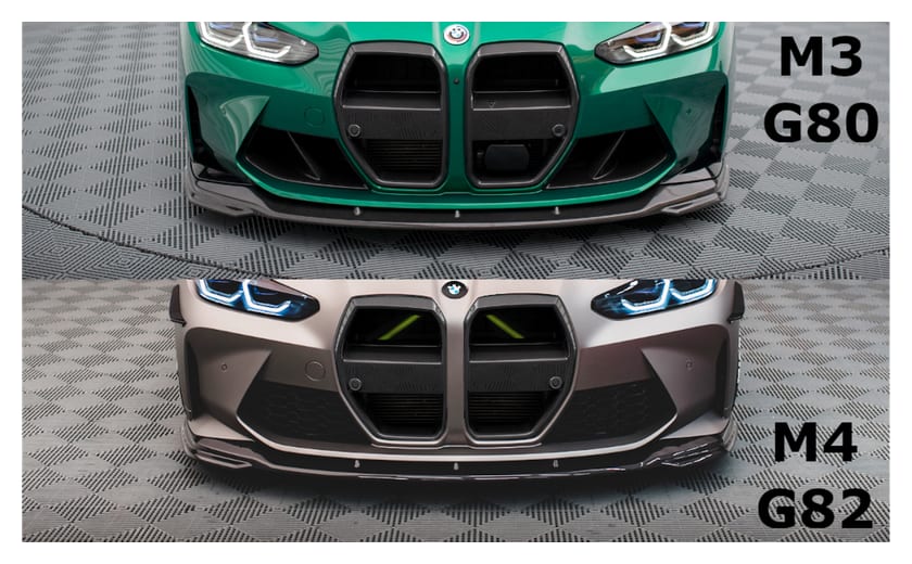 Splitter BMW 4 G82 3 G80 M-Pack Przód v.2 Carbon