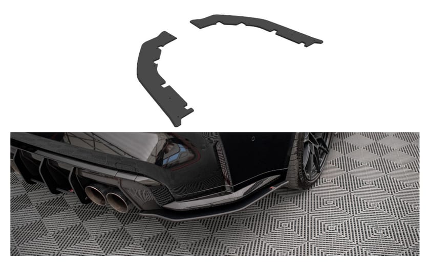 Splitter BMW 4 G82 M-Pack Tył Boczne Street Pro Black