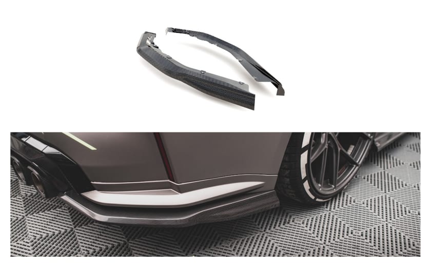Splitter BMW 4 G82 M-Pack Tył Bok Carbon