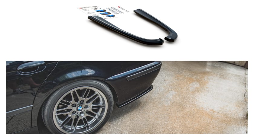 Splitter BMW 5 E39 M-Pack Tył Boczne Gloss Black