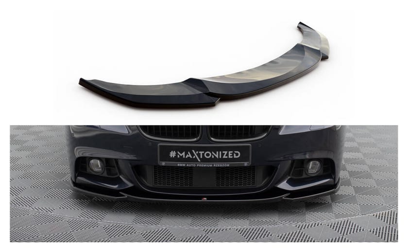 Splitter BMW 5 F10 F11 M-Pack przód v.4 Gloss Black
