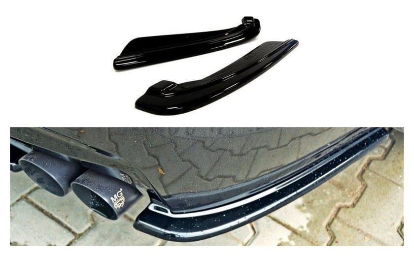 Splitter BMW 5 F11 M-Pack Tył Boczne (2 podwójne końcówki wydechu) Gloss Black
