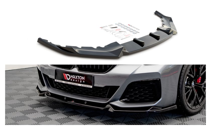 Splitter BMW 5 G30 Facelift M-Pack przód v.1 Gloss Black