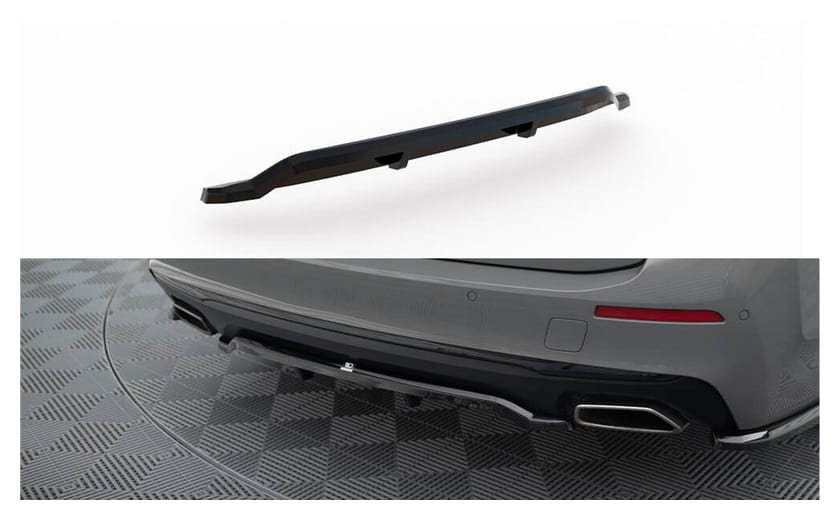 Splitter BMW 5 G30 G31 Facelift Tył Środkowy z Dyfuzorem